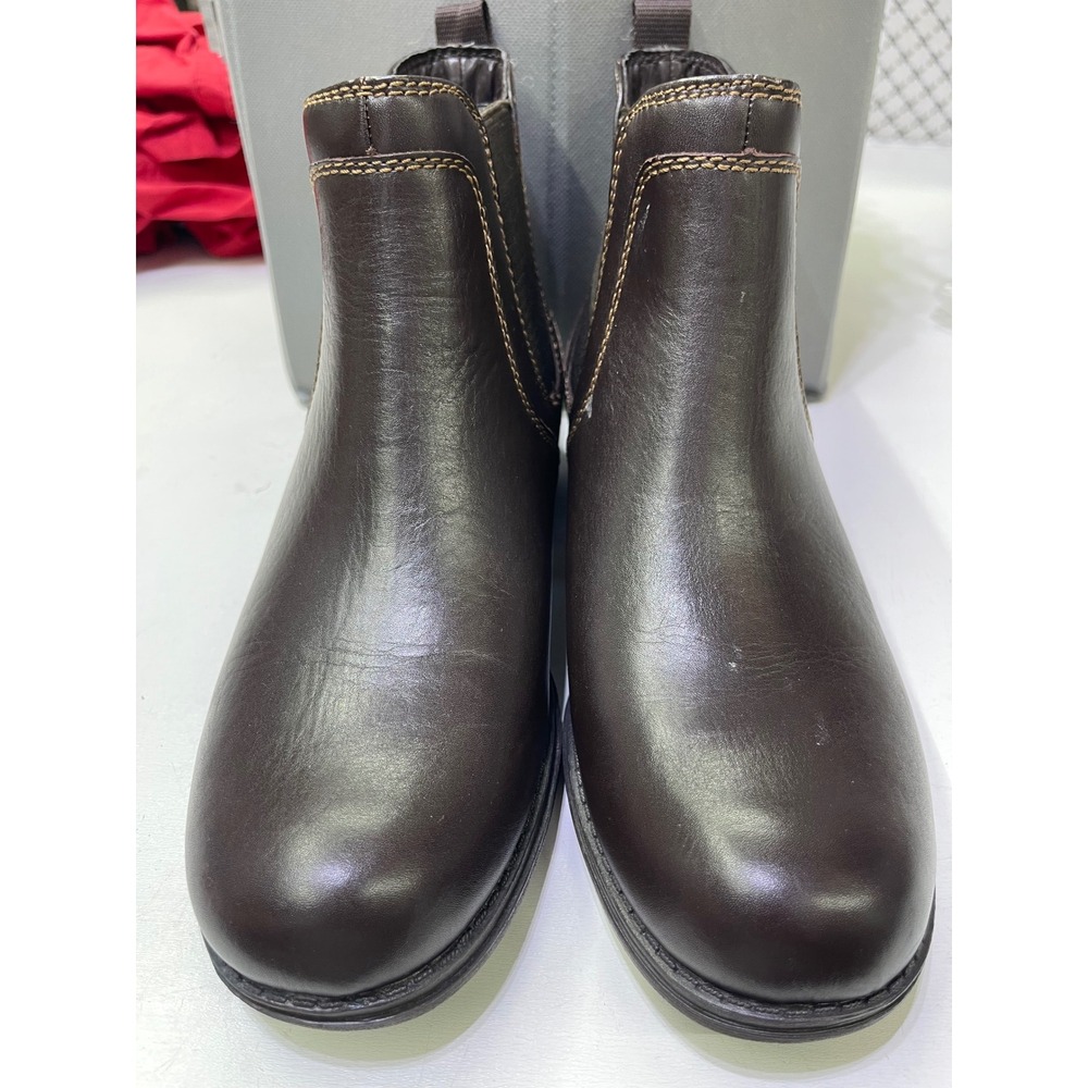 Eastland Double Up Dark Brown Leather Chelsea Boots Womens 9M 3523-02